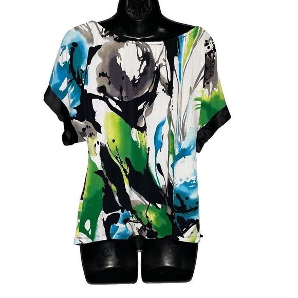EXPRESS Paint Splatter Dolman Shirt - Picture 2 of 6